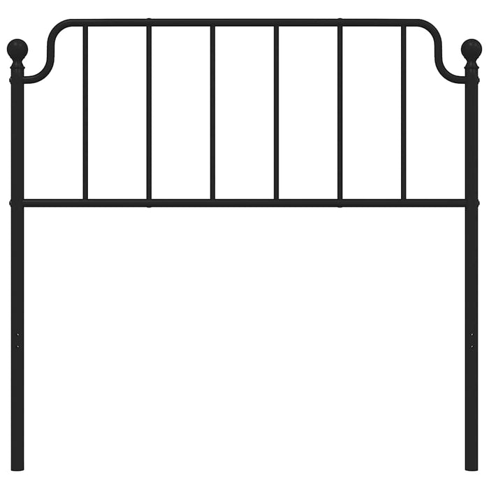 Tăblie de pat de schimb metalică, negru, 100 cm WALTI