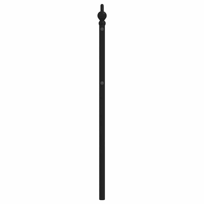 Tăblie de pat de schimb metalică, negru, 100 cm WALTI