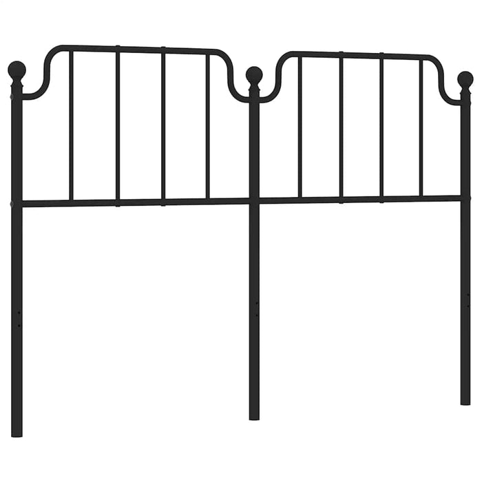 Tăblie de pat de schimb metalică, negru, 135 cm WALTI