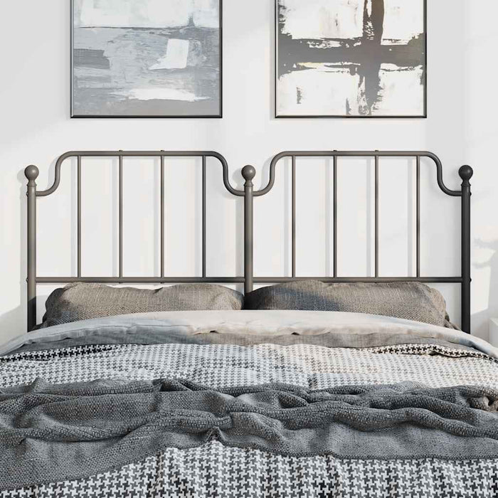 Tăblie de pat de schimb metalică, negru, 135 cm WALTI