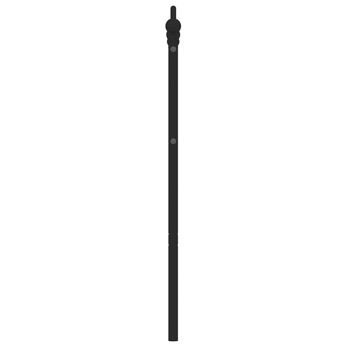 Tăblie de pat de schimb metalică, negru, 135 cm WALTI