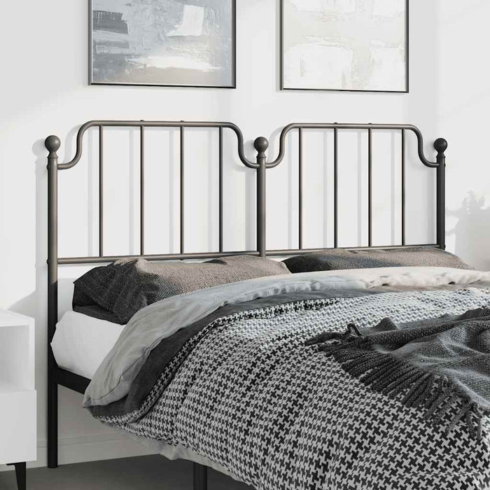 Tăblie de pat de schimb metalică, negru, 135 cm WALTI