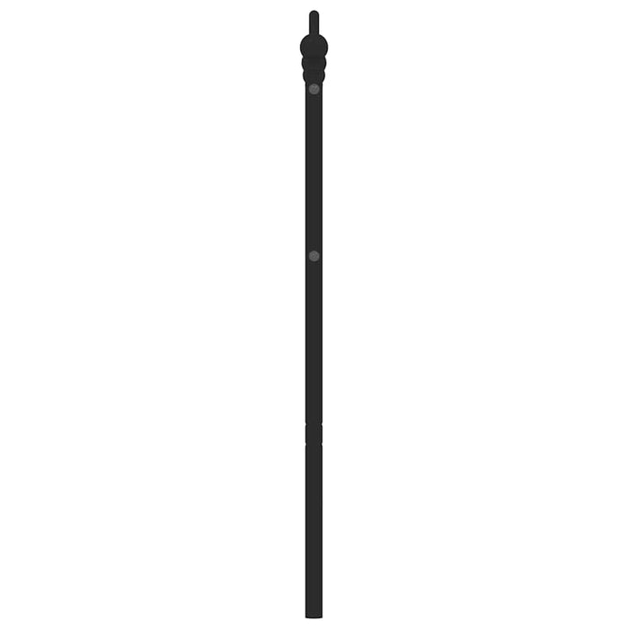 Tăblie de pat de schimb metalică, negru, 150 cm WALTI