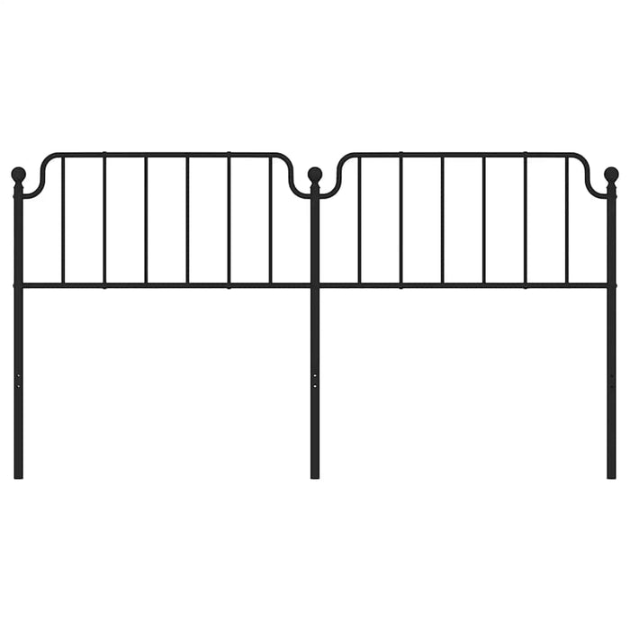 Tăblie de pat de schimb metalică, negru, 180 cm - WALTI WALTI