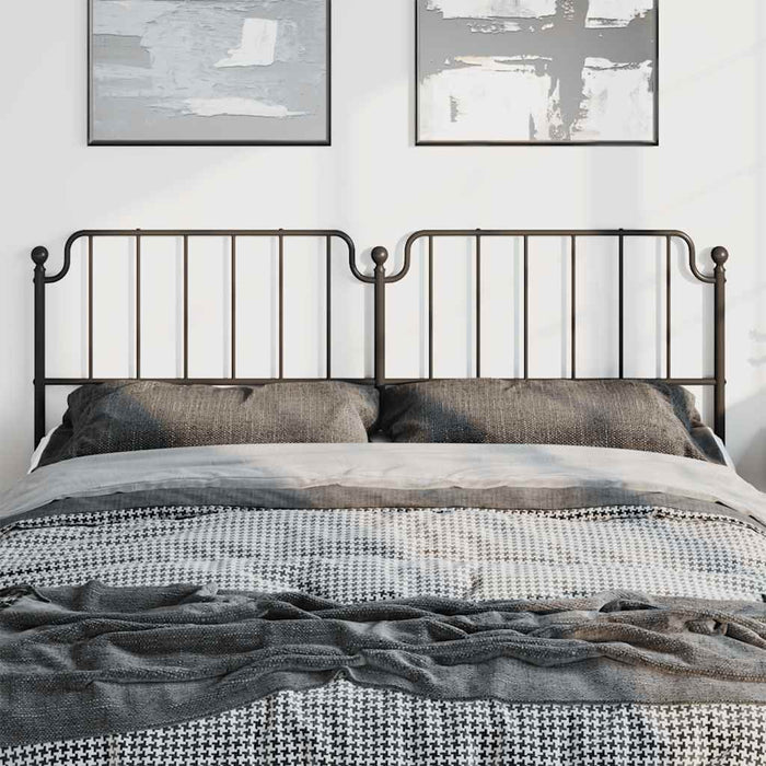 Tăblie de pat de schimb metalică, negru, 193 cm WALTI