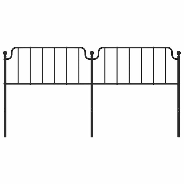 Tăblie de pat de schimb metalică, negru, 193 cm WALTI