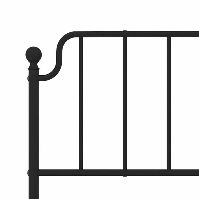 Tăblie de pat de schimb metalică, negru, 193 cm WALTI