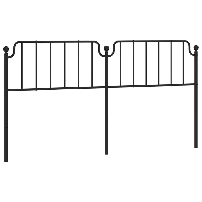 Tăblie de pat de schimb metalică, negru, 200 cm WALTI