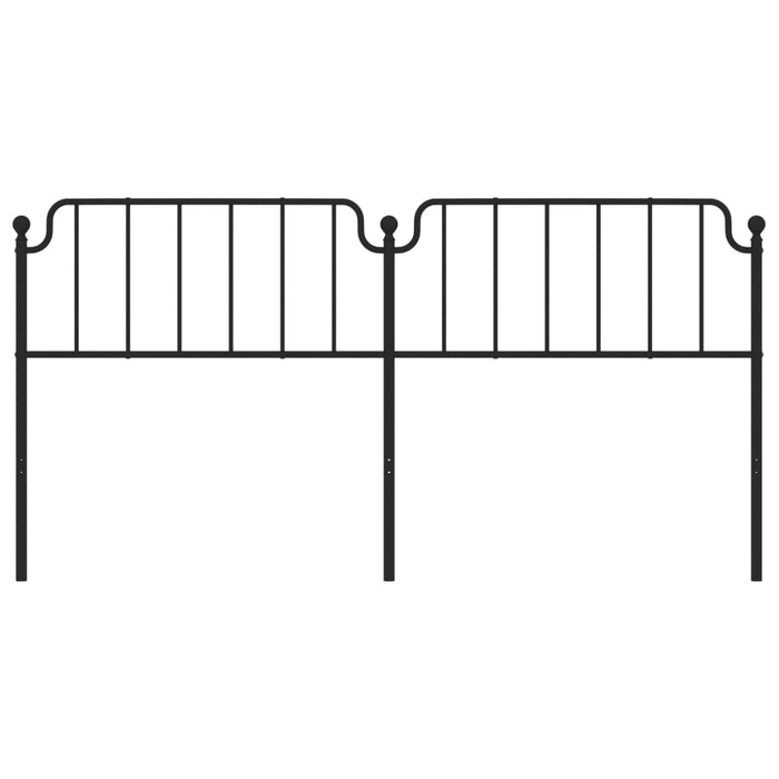 Tăblie de pat de schimb metalică, negru, 200 cm WALTI