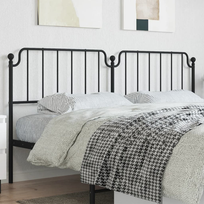 Tăblie de pat de schimb metalică, negru, 200 cm WALTI