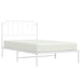 Cadru de pat din metal cu tăblie, alb, 107x203 cm - WALTI WALTI