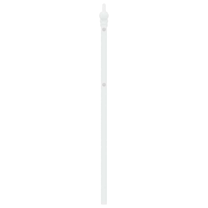 Tăblie de pat de schimb metalică, alb, 135 cm WALTI