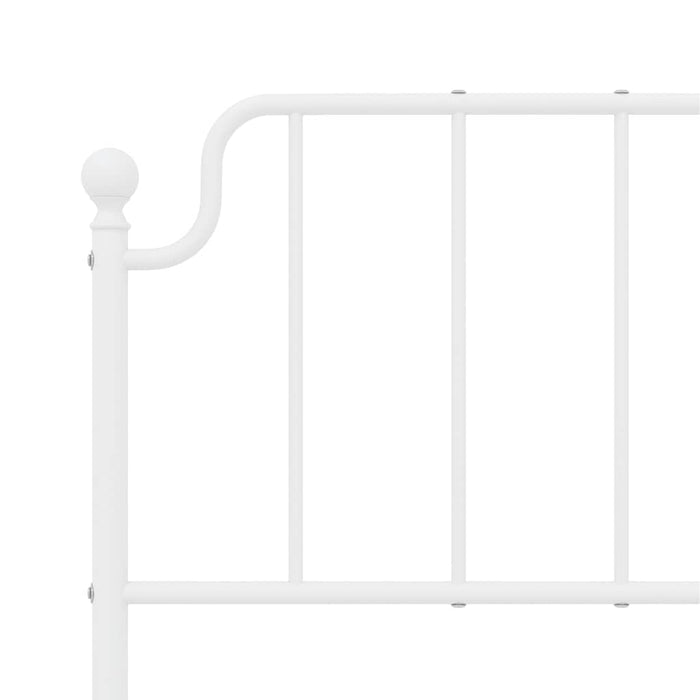 Tăblie de pat de schimb metalică, alb, 135 cm WALTI
