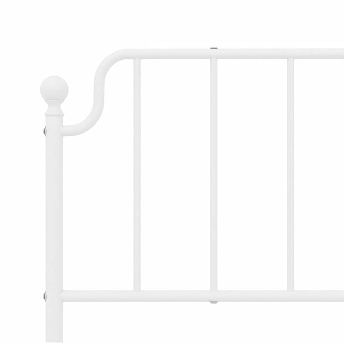 Tăblie de pat de schimb metalică, alb, 193 cm WALTI