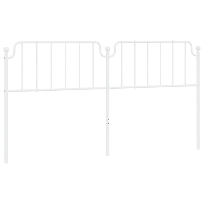 Tăblie de pat de schimb metalică, alb, 200 cm WALTI