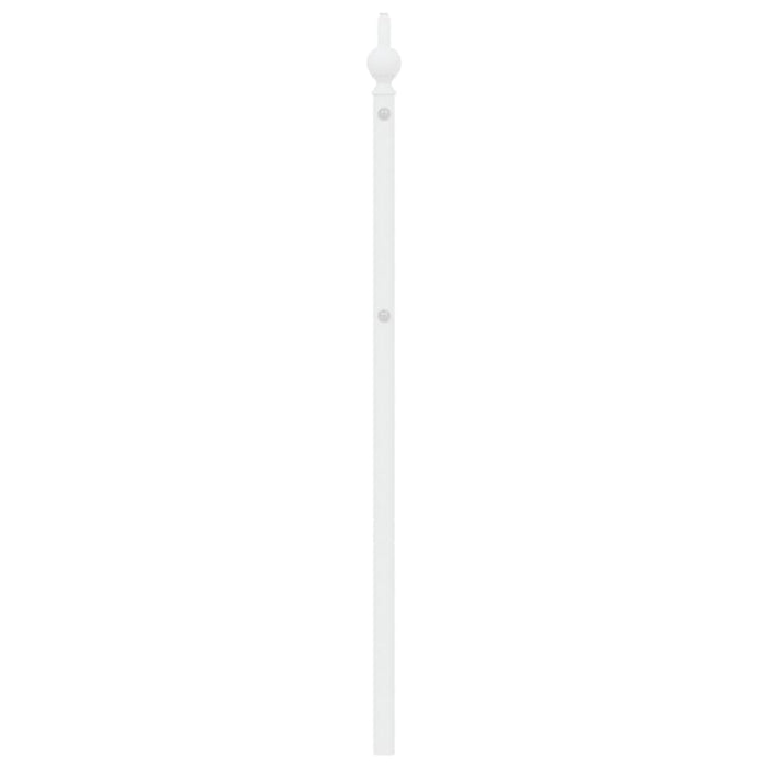 Tăblie de pat de schimb metalică, alb, 200 cm WALTI