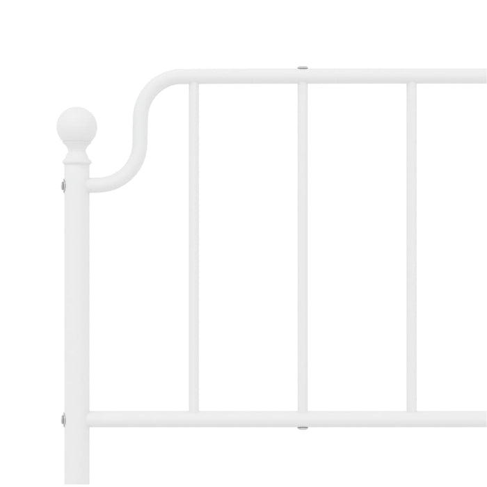 Tăblie de pat de schimb metalică, alb, 200 cm WALTI