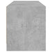 Comodă TV cu uși din sticlă, gri beton, 102x37x42 cm - WALTI WALTI