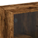 Dulap lateral cu uși din sticlă, stejar fumuriu, 68x37x75,5 cm - WALTI WALTI
