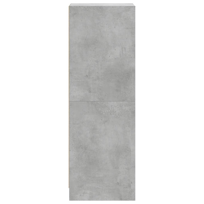 Dulap cu uși din sticlă, gri beton, 35x37x109 cm - WALTI WALTI