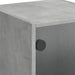 Dulap cu uși din sticlă, gri beton, 35x37x109 cm - WALTI WALTI