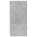 Dulap lateral cu uși din sticlă, gri beton, 35x37x75,5 cm - WALTI WALTI