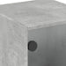 Dulap lateral cu uși din sticlă, gri beton, 35x37x75,5 cm - WALTI WALTI