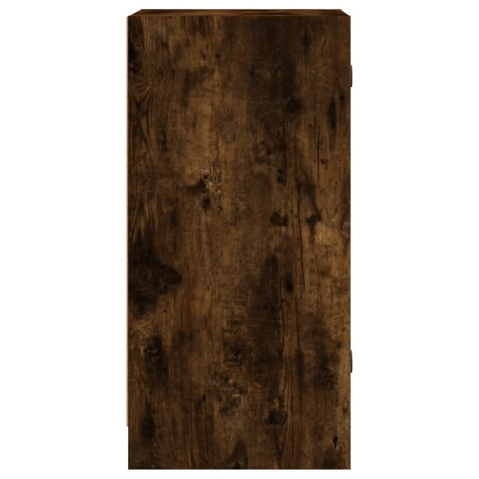 Dulap lateral cu uși din sticlă, stejar fumuriu, 35x37x75,5 cm - WALTI WALTI