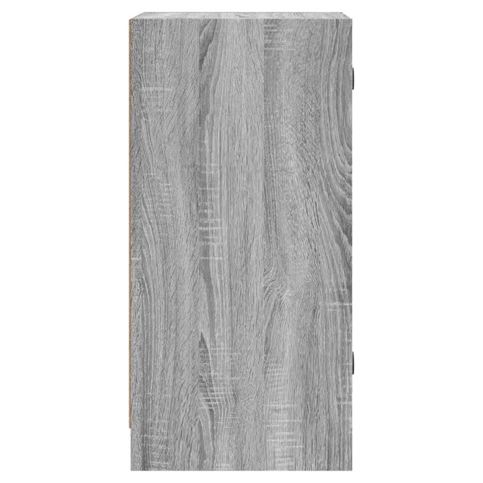 Dulap lateral cu uși din sticlă, gri sonoma, 35x37x75,5 cm - WALTI WALTI
