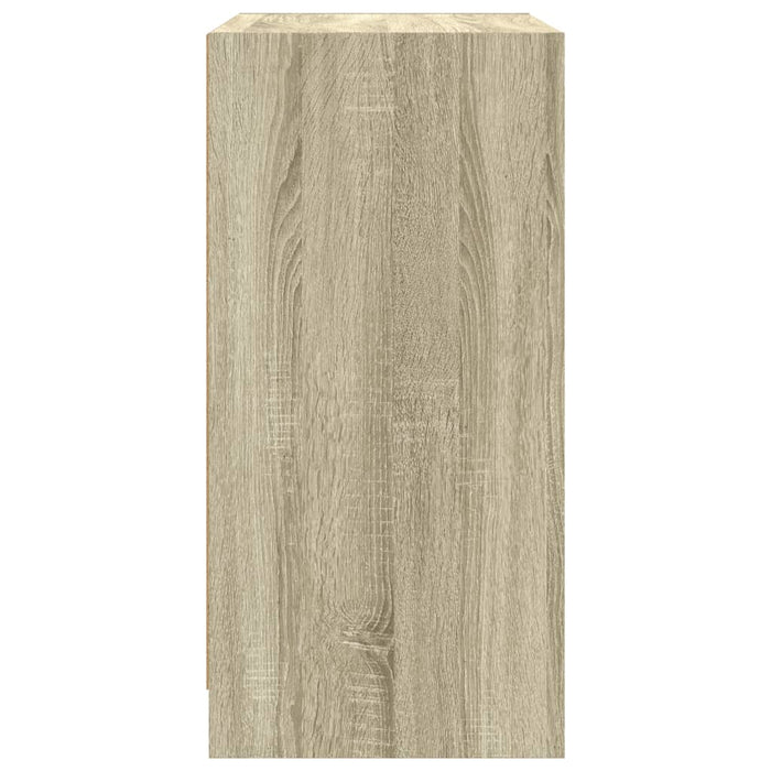 Dulap lateral cu uși din sticlă, stejar sonoma, 68x37x75,5 cm WALTI
