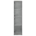 Dulap cu uși din sticlă, gri beton, 35x37x142 cm - WALTI WALTI