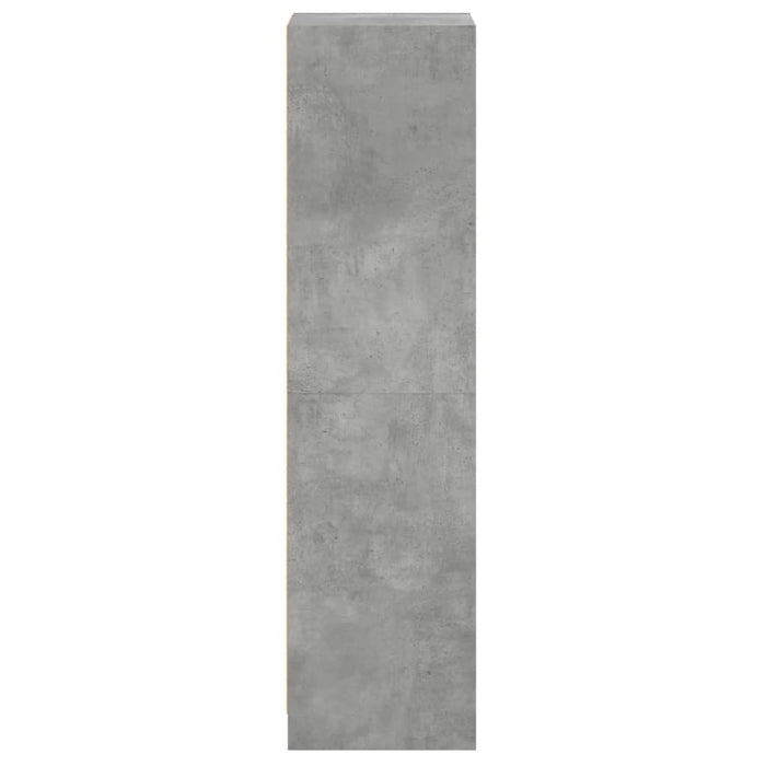 Dulap cu uși din sticlă, gri beton, 35x37x142 cm - WALTI WALTI