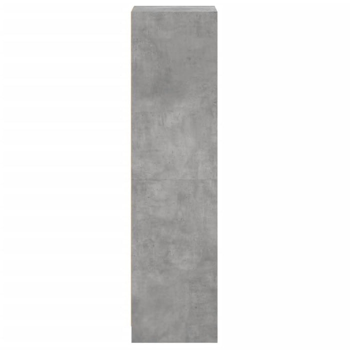 Dulap cu ușă din sticlă, gri beton, 35x37x142 cm - WALTI WALTI
