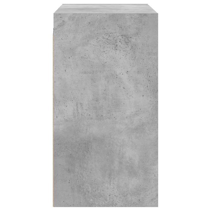 Dulap de perete cu uși din sticlă, gri beton, 68x37x68,5 cm - WALTI WALTI