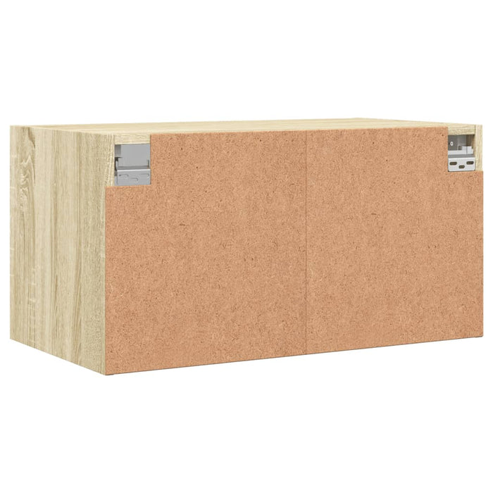 Dulapuri perete uși sticlă 2 buc. stejar sonoma 68,5x37x35 cm - WALTI WALTI