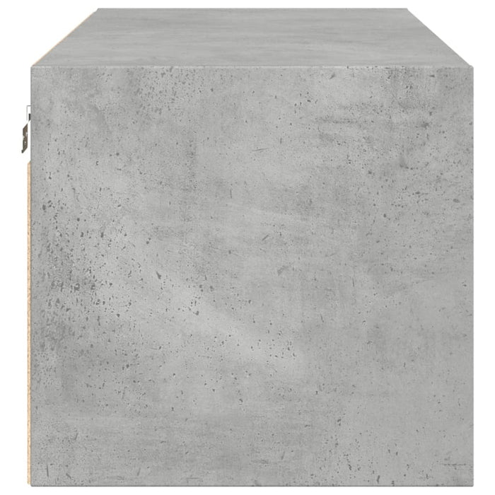 Dulap de perete cu uși din sticlă, gri beton, 102x37x35 cm - WALTI WALTI