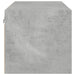 Dulap de perete cu uși din sticlă, gri beton, 102x37x35 cm - WALTI WALTI