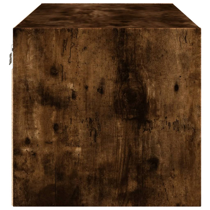 Dulap de perete cu uși din sticlă, stejar fumuriu,102x37x35 cm - WALTI WALTI