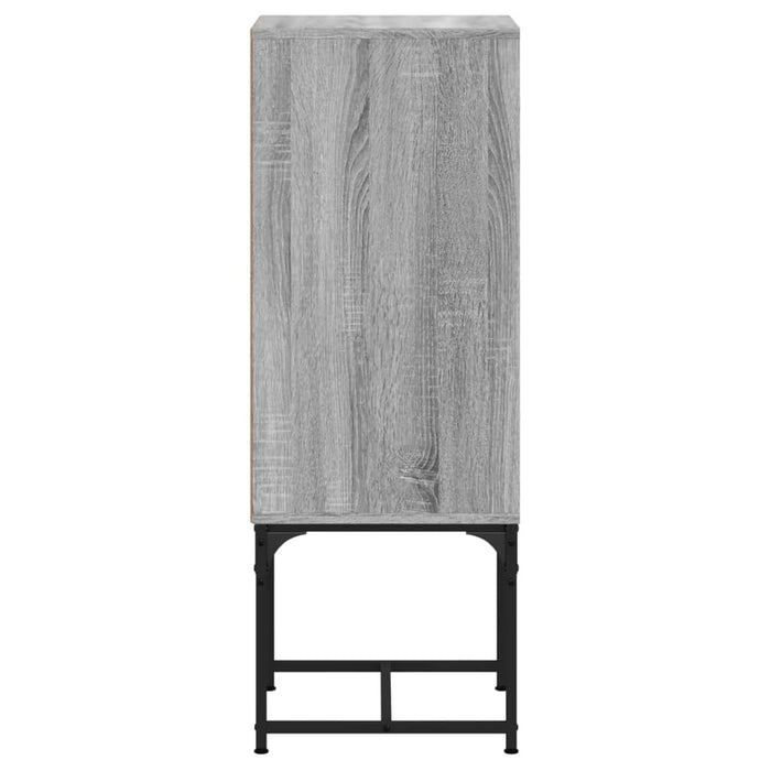 Dulap lateral cu uşă din sticlă, gri sonoma, 35x37x100 cm WALTI