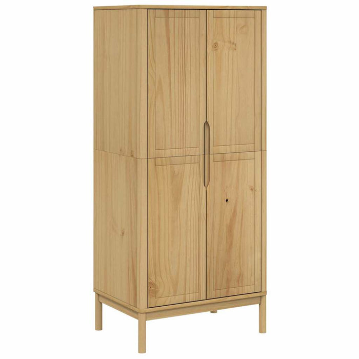 Șifonier "FLORO", maro ceruit, 77x53x171 cm, lemn masiv pin WALTI