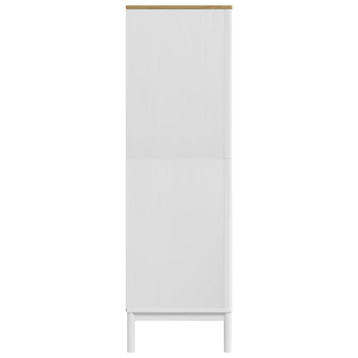 Șifonier "FLORO", alb, 77x53x171 cm, lemn masiv pin - WALTI WALTI