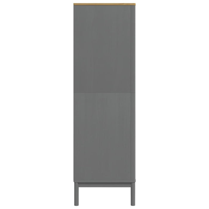 Șifonier "FLORO", gri, 77x53x171 cm, lemn masiv pin - WALTI WALTI