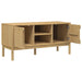 Dulap TV "FLORO", maro ceruit, 114x43x55 cm, lemn masiv de pin - WALTI WALTI