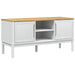 Dulap TV "FLORO", alb, 114x43x55 cm, lemn masiv de pin - WALTI WALTI