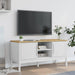 Dulap TV "FLORO", alb, 114x43x55 cm, lemn masiv de pin - WALTI WALTI