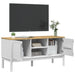 Dulap TV "FLORO", alb, 114x43x55 cm, lemn masiv de pin - WALTI WALTI