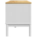 Dulap TV "FLORO", alb, 114x43x55 cm, lemn masiv de pin - WALTI WALTI
