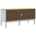 Dulap TV "FLORO", alb, 114x43x55 cm, lemn masiv de pin - WALTI WALTI