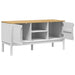 Dulap TV "FLORO", alb, 114x43x55 cm, lemn masiv de pin - WALTI WALTI