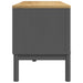 Dulap TV "FLORO", gri, 114x43x55 cm, lemn masiv de pin - WALTI WALTI
